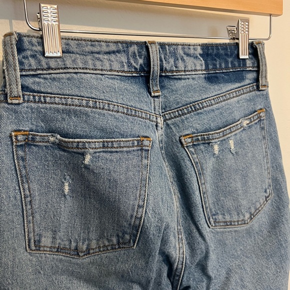 Abercrombie & Fitch Curve Love The Skinny High Rise Raw Hem Size 24 Distressed - Picture 2 of 5